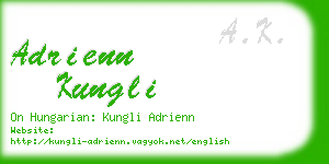 adrienn kungli business card